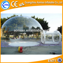 PVC/TPU inflatable clear dome camping bubble tent for sale